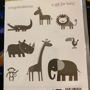 Stampin Up! Zoo Babies rubber stamp set
